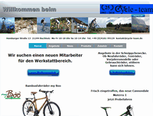 Tablet Screenshot of cycle-team.de